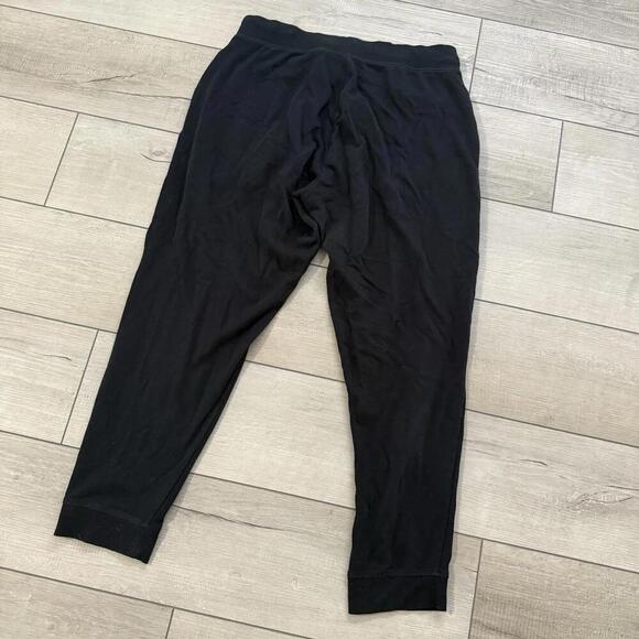 Calvin Klein Black Jogger Sweatpants Women’s L Logo Drawstring Lounge Casual - Picture 3 of 8